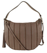 Michael Kors Women's Brooklyn Large Grommet Convertible Hobo Bag Cinder